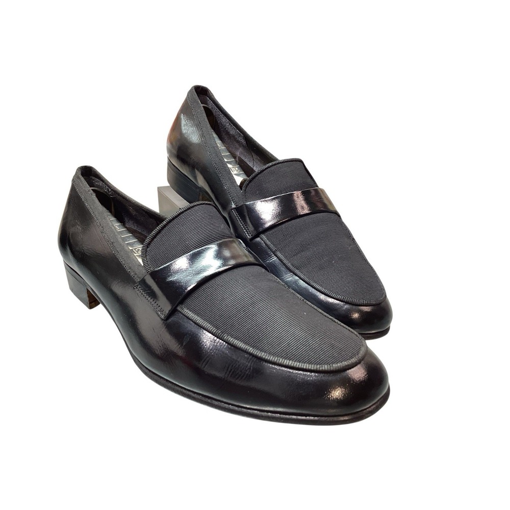 Salvatore Ferragamo Made in Italy Vamp Formal Loafer 7 D | Set of vtg Ekco trees